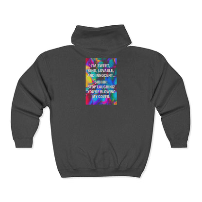 Blowing My Cover Unisex Full Zip Hoodie