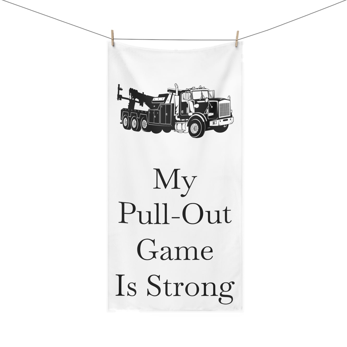 Pull Out Heavy Tow Truck Mink-Cotton  Beach Towel