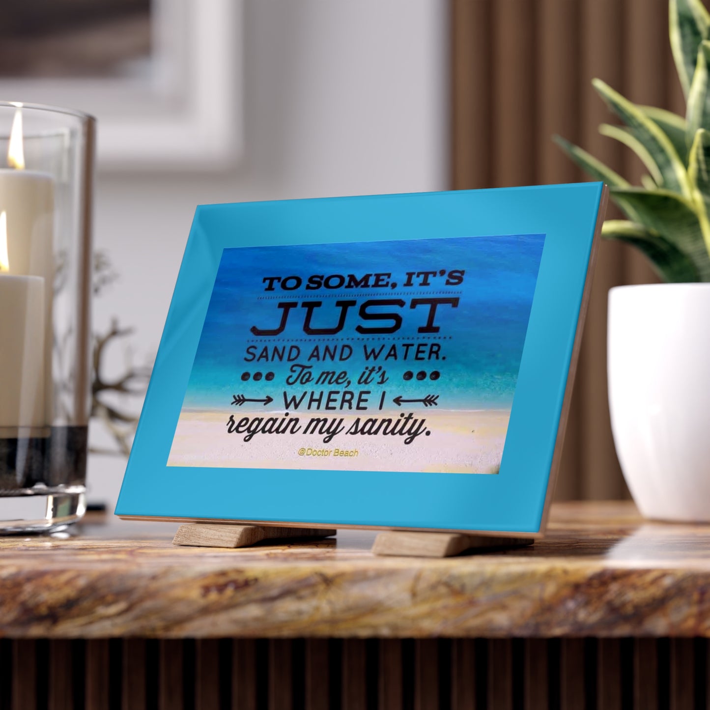 Dr. Beach Ceramic Photo Tile