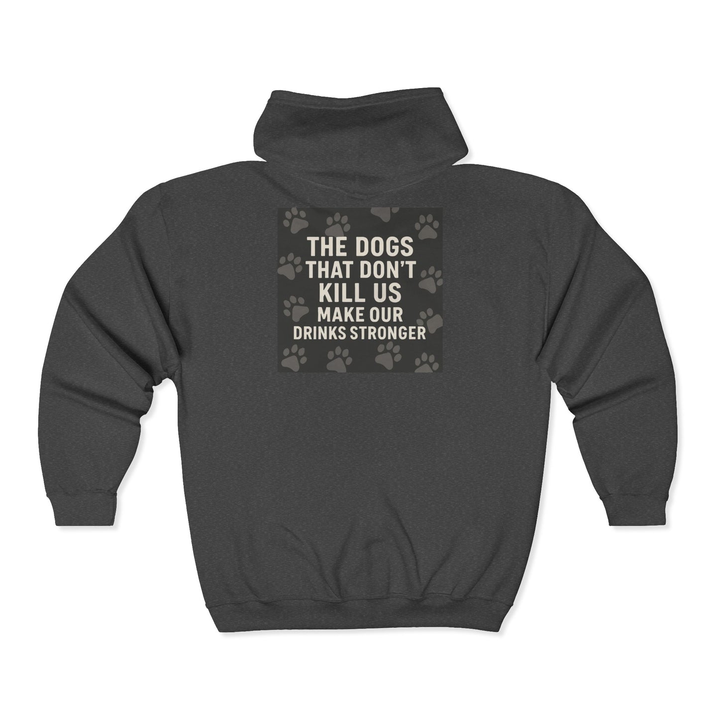 Drinks Stronger Unisex Full Zip Hoodie
