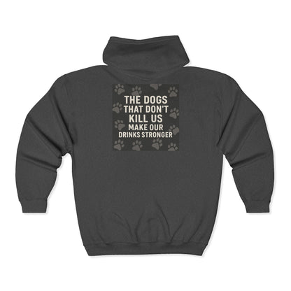 Drinks Stronger Unisex Full Zip Hoodie
