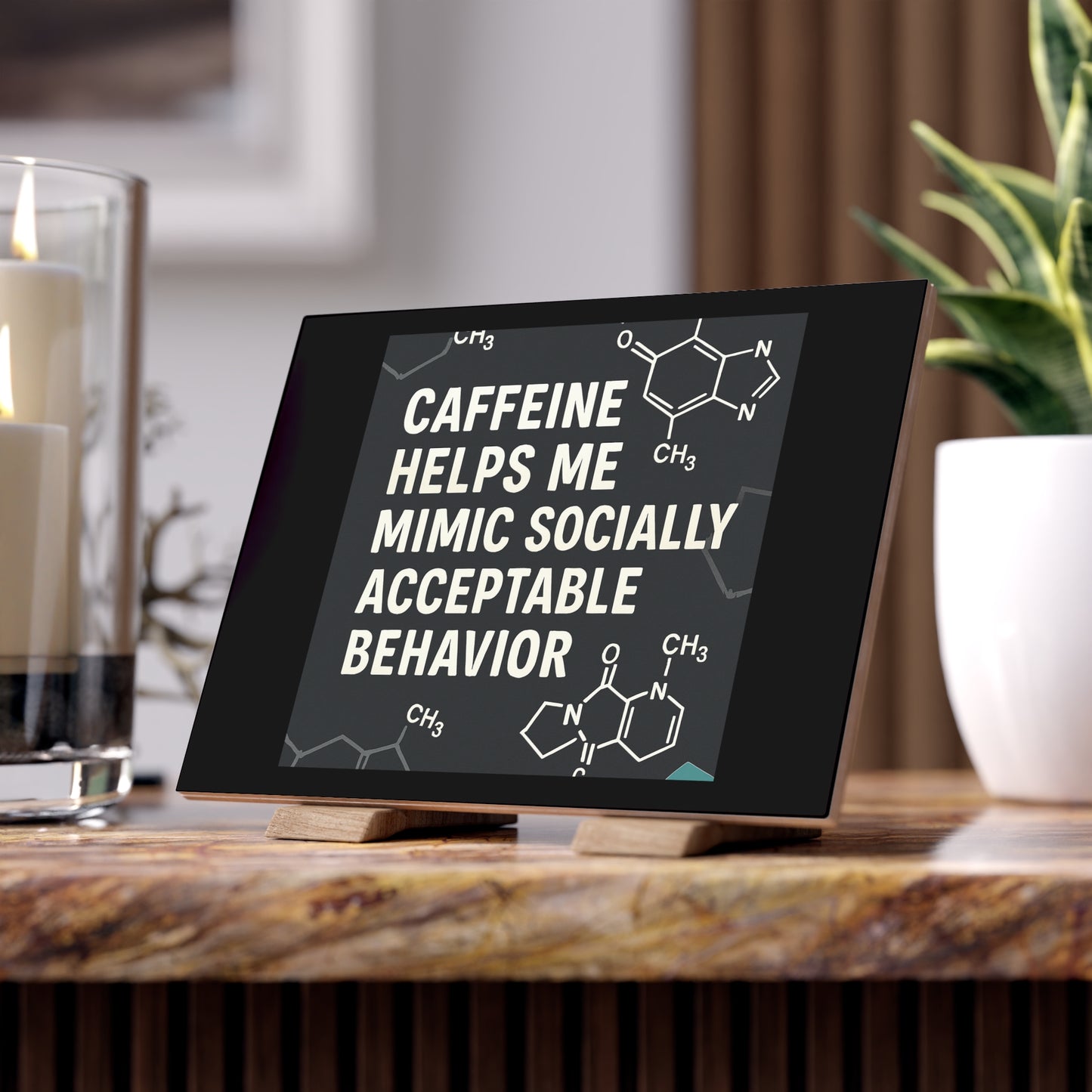 Socially Acceptable Ceramic Photo Tile