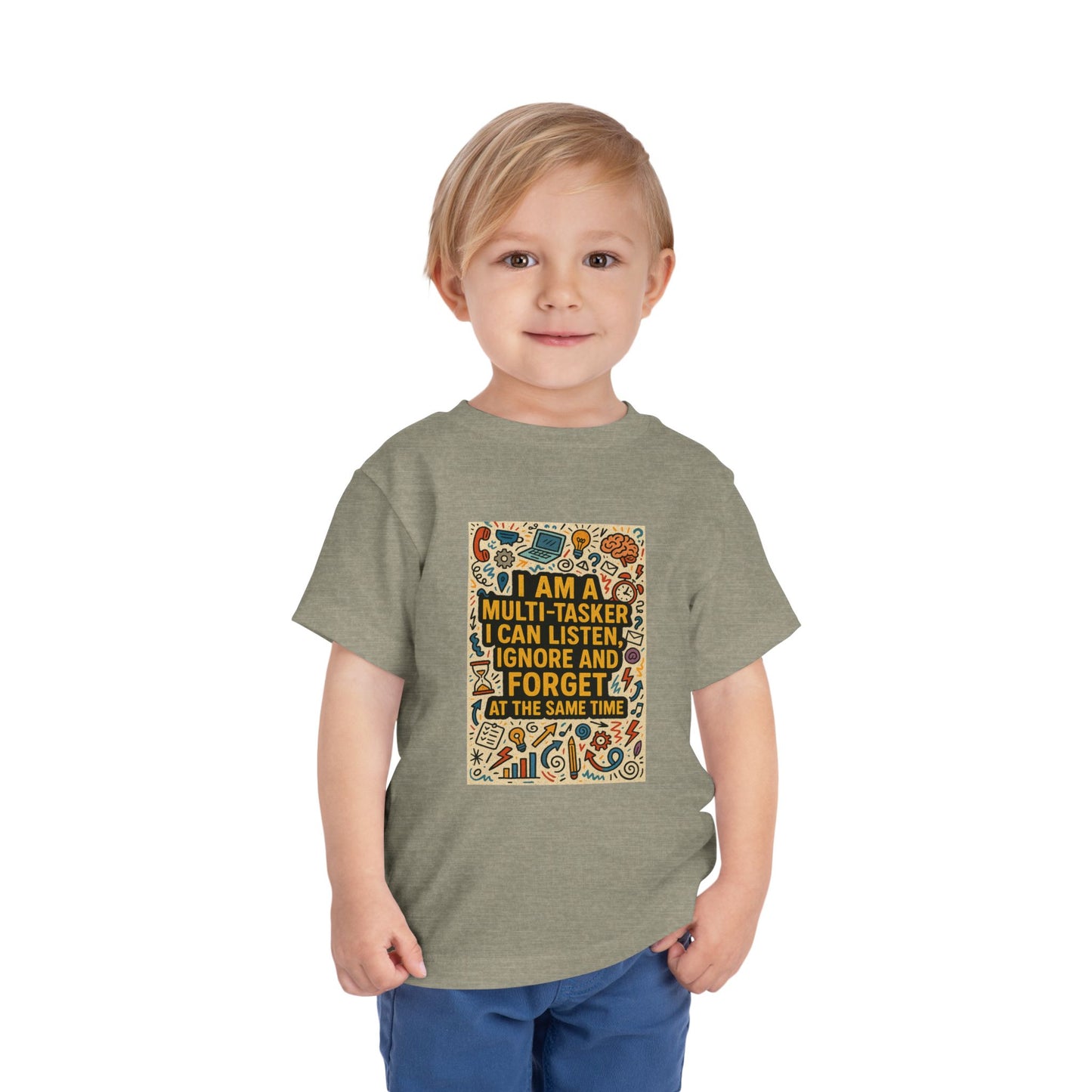 Multi-Tasker Toddler Unisex Short Sleeve Crewneck Tee