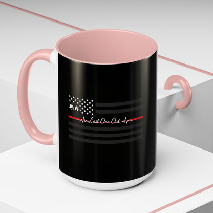 Thin Red Line 2-Tone Coffee Mug