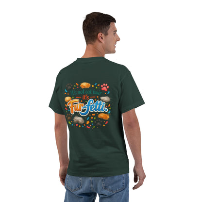 Fur-Fetti Cat Men's Short-Sleeve Crewneck Tee