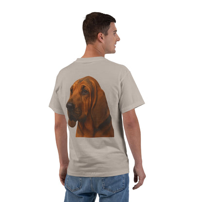 Bloodhound Head Men's Short-Sleeve Crewneck Tee