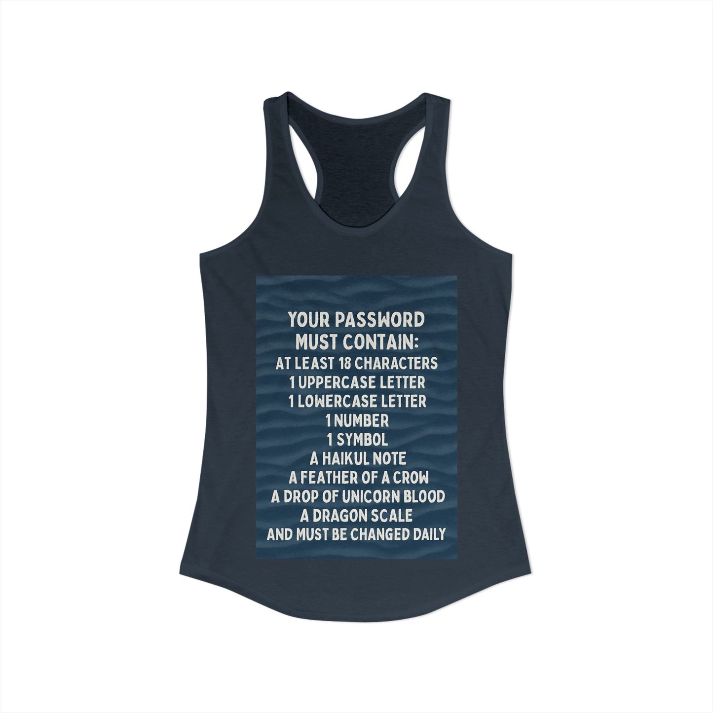 Password Women's Racerback Tank