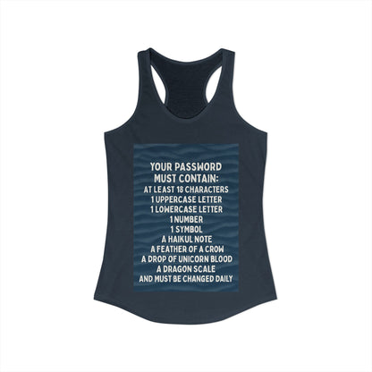 Password Women's Racerback Tank