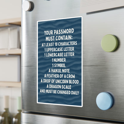 Password Vinyl Decal