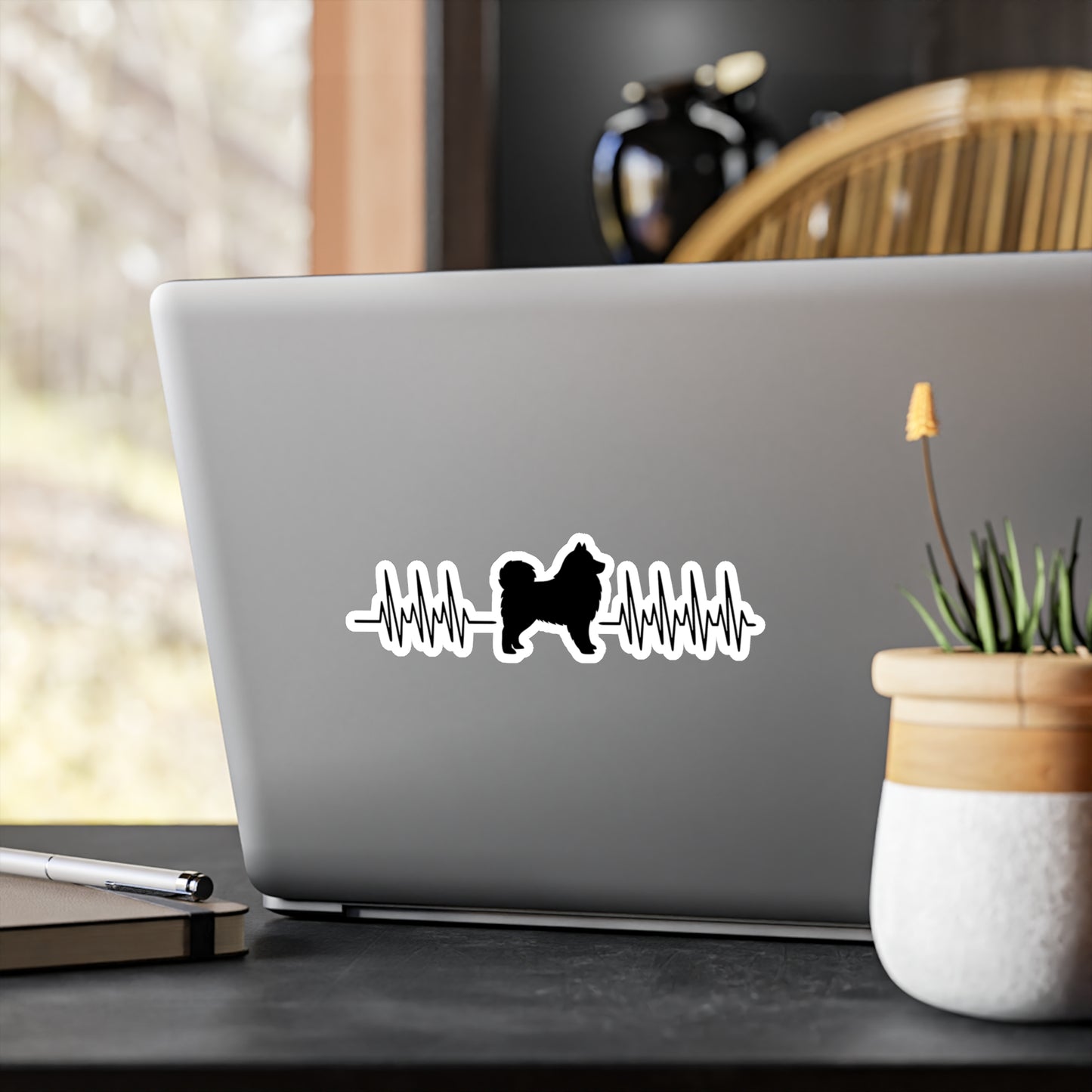 My Heart Beats For Samoyeds Vinyl Decal