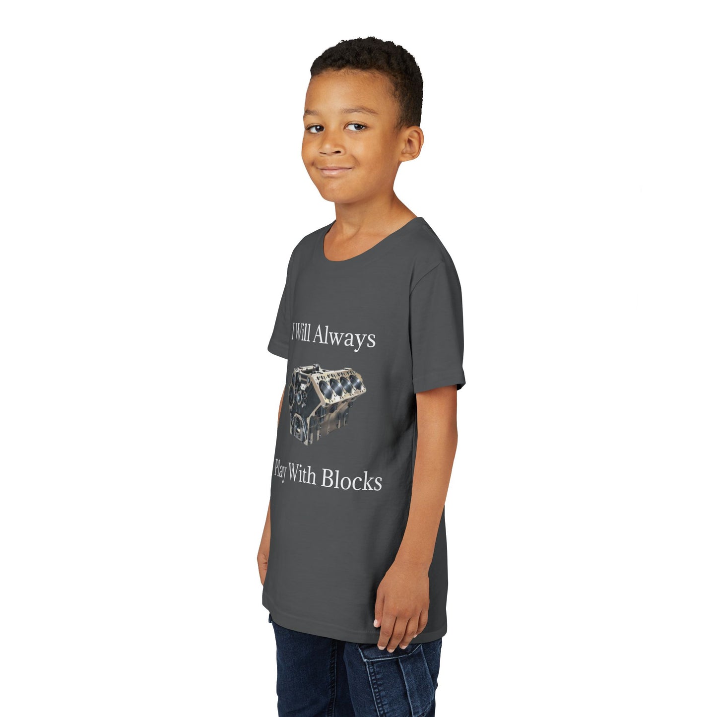 Play With Blocks Youth Unisex Short Sleeve Crewneck Tee