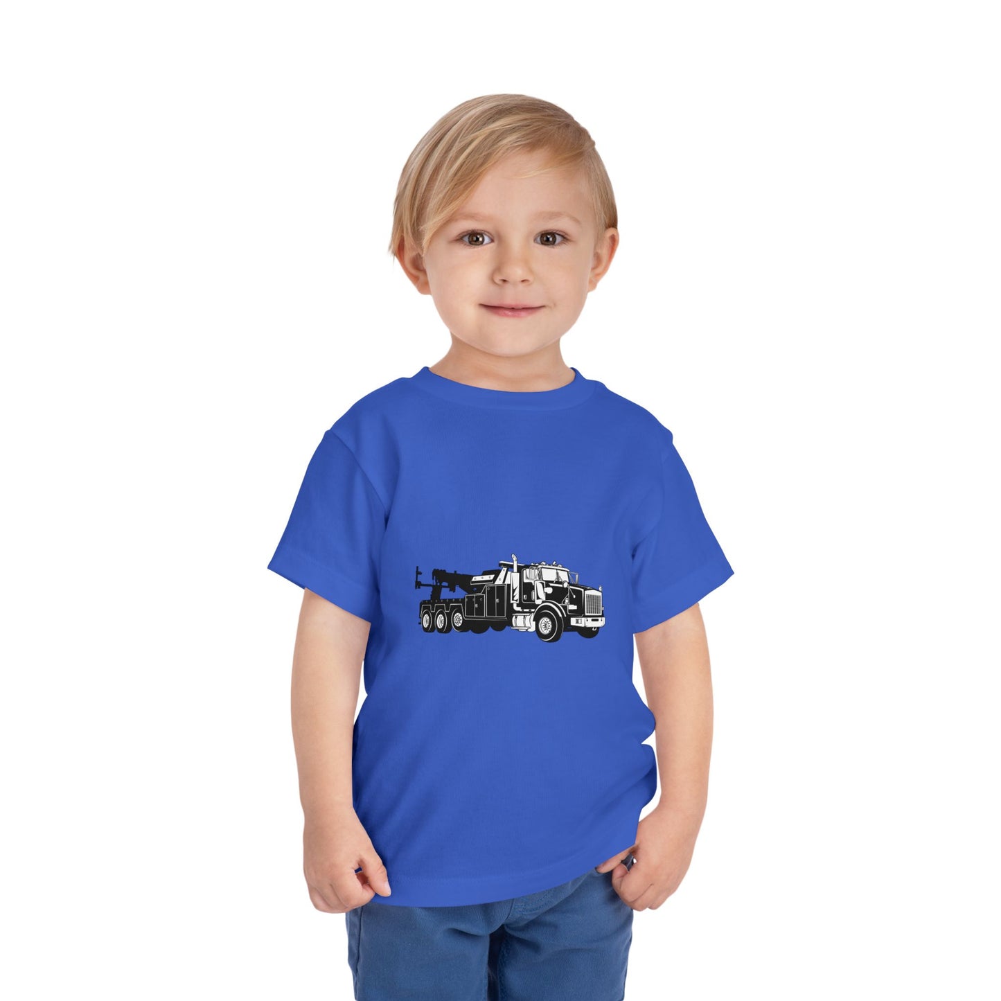 Heavy Tow Truck Toddler Unisex Short Sleeve Crewneck Tee
