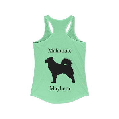 Malamute Mayhem Women's Racerback Tank
