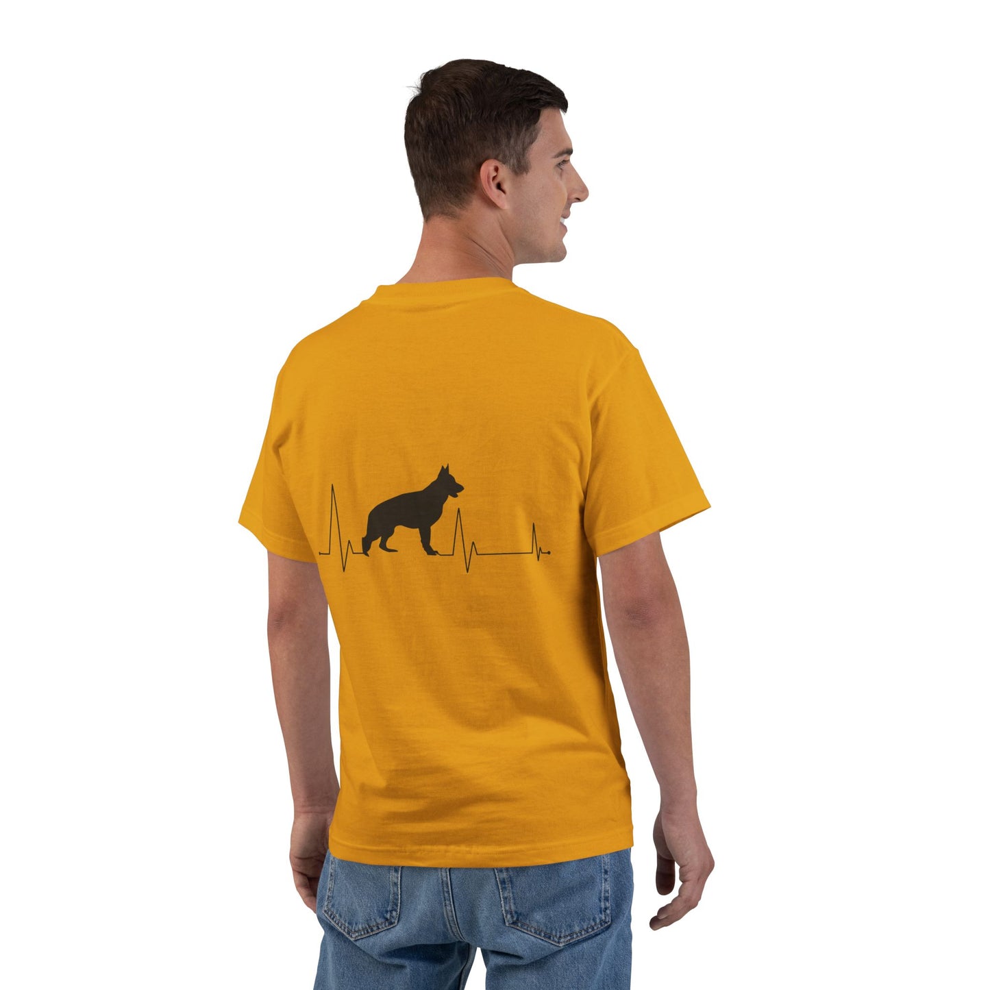 My Heart Beats For German Shepherds Men's Short-Sleeve Crewneck Tee