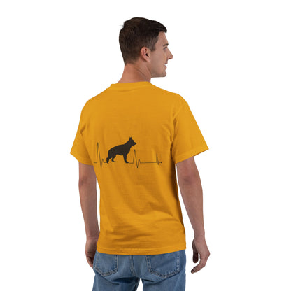 My Heart Beats For German Shepherds Men's Short-Sleeve Crewneck Tee