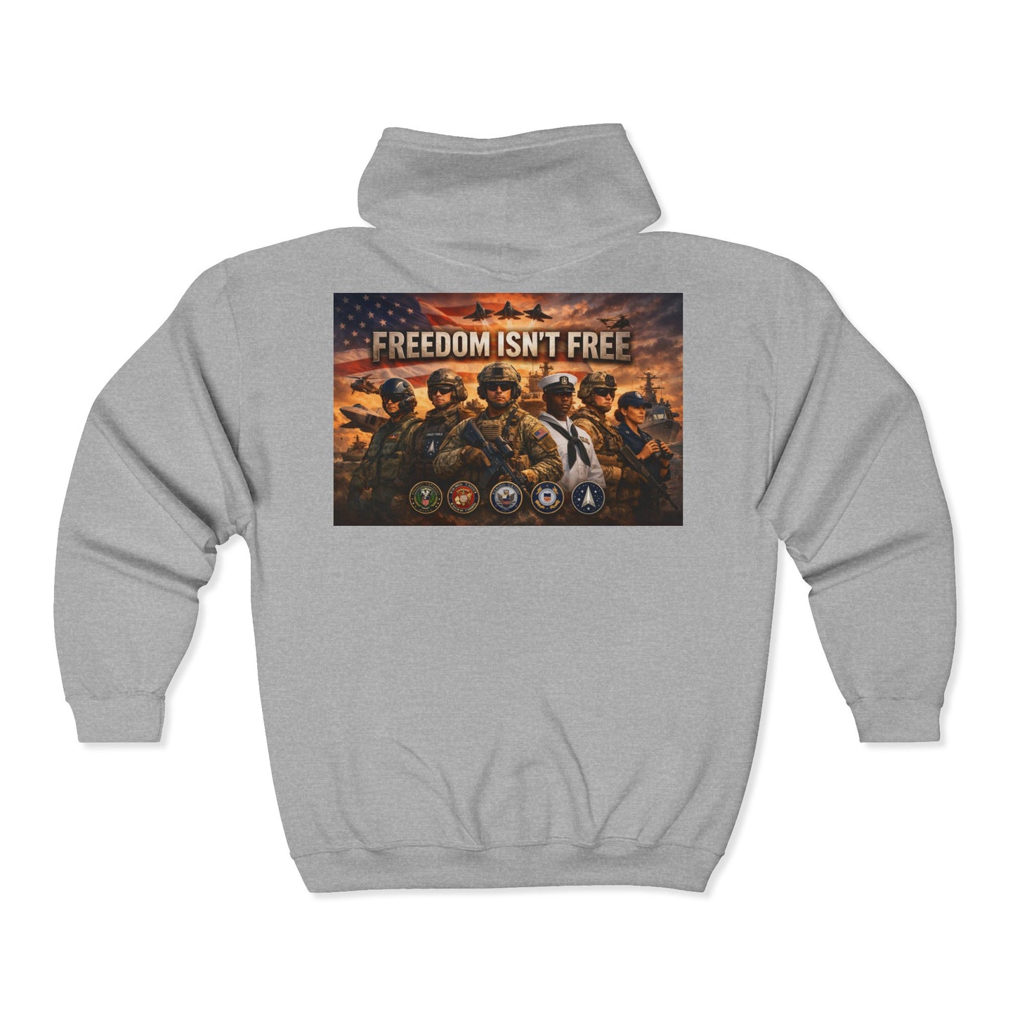 Freedom Isn't Free Unisex Full Zip Hoodie