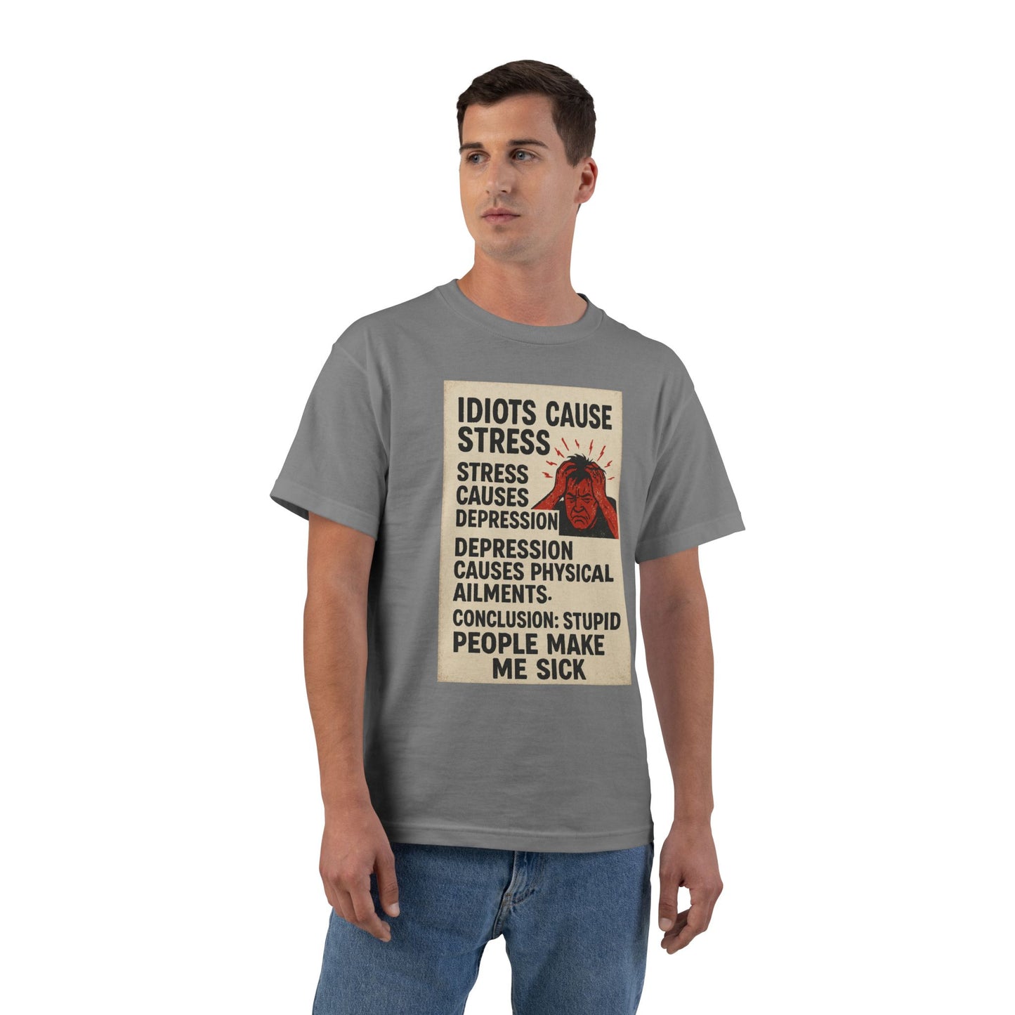 Stupid People Men's Short-Sleeve Crewneck Tee