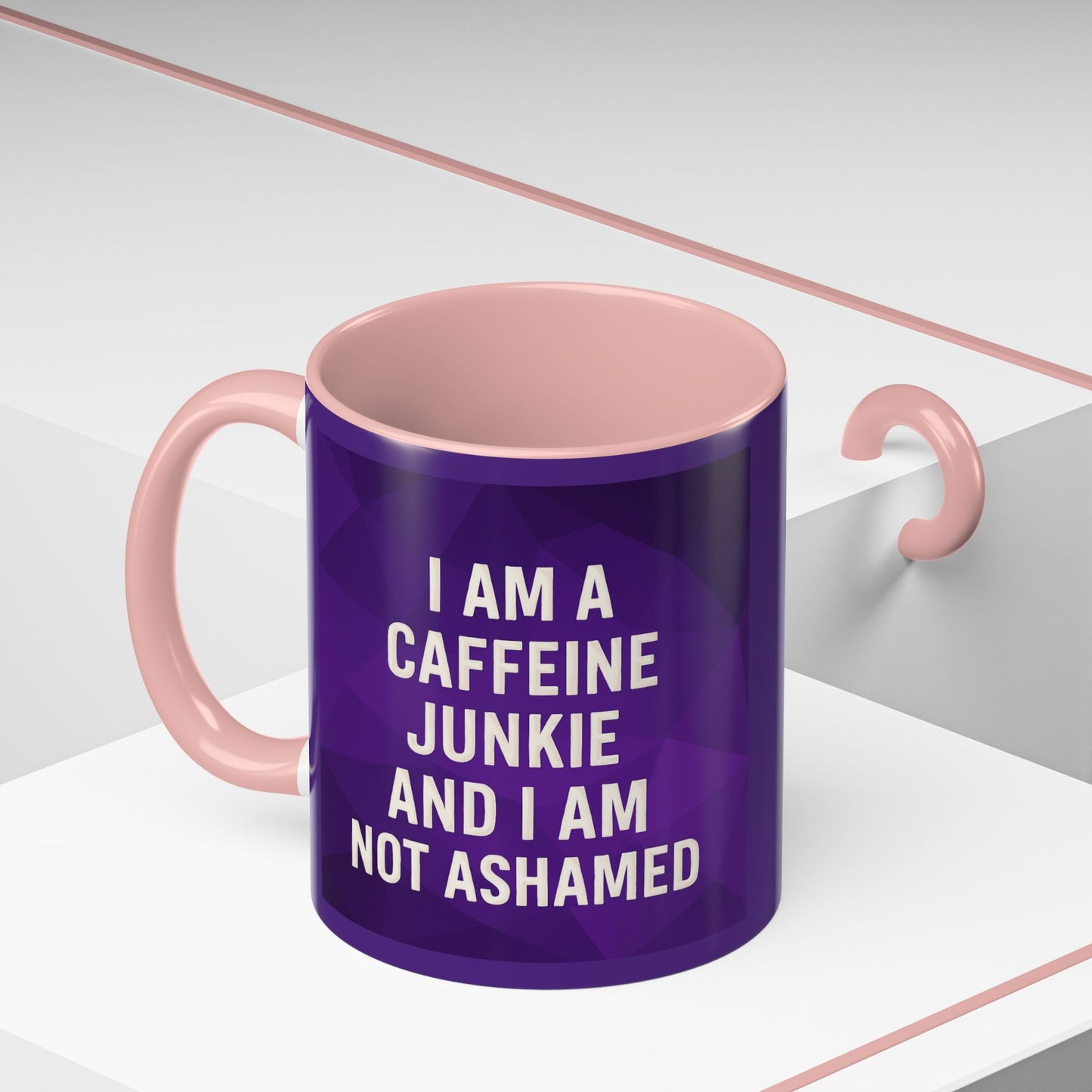 Caffeine Junkie 2-Tone Coffee Mug