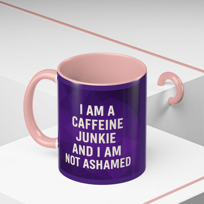 Caffeine Junkie 2-Tone Coffee Mug