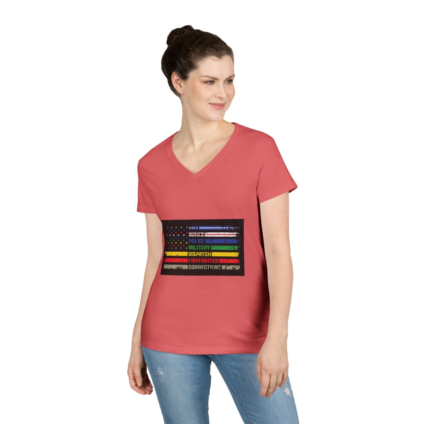 First Responder Women's V-Neck T-Shirt
