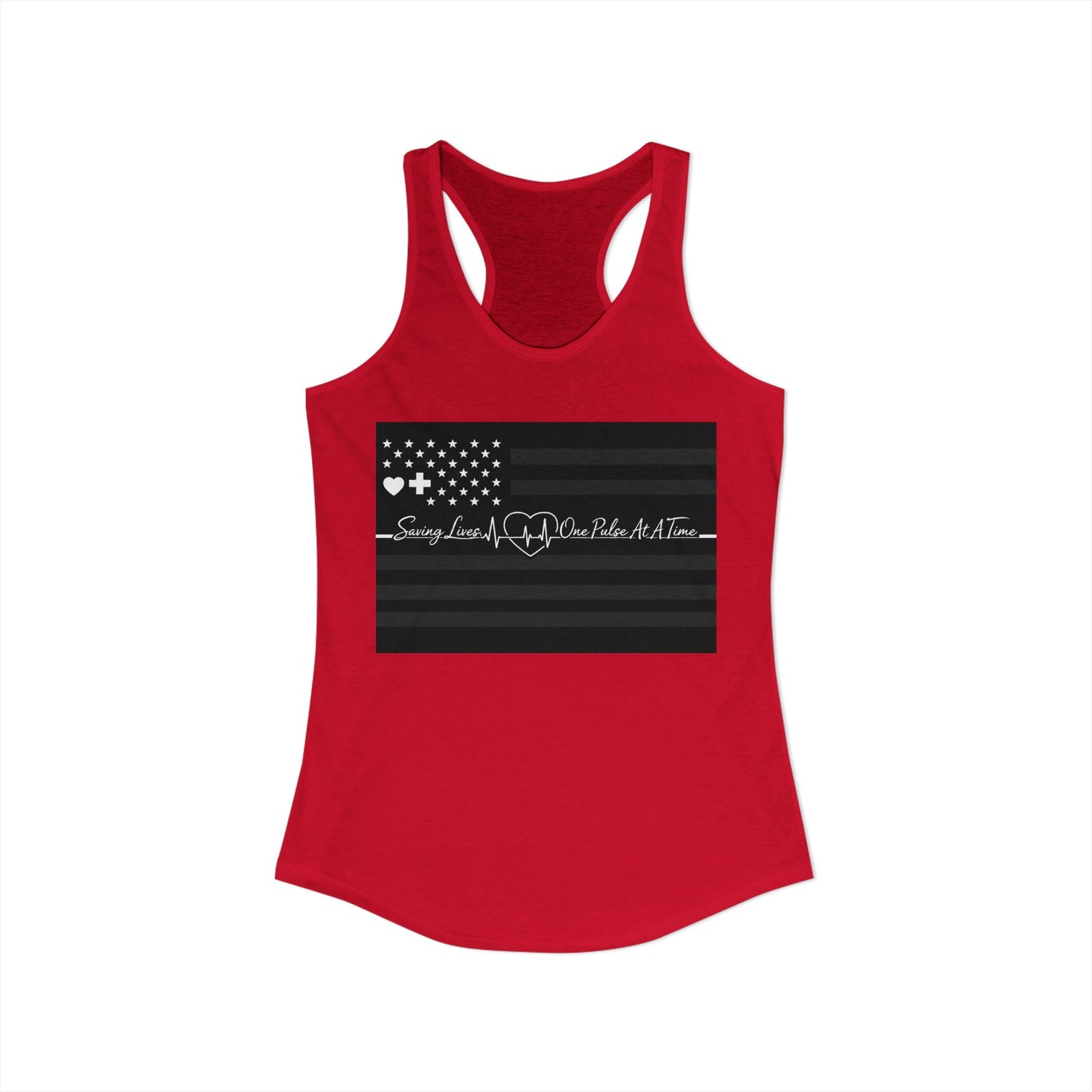 Thin White Line Women's Racerback Tank
