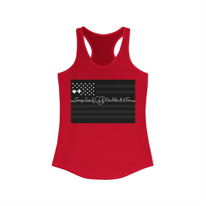 Thin White Line Women's Racerback Tank