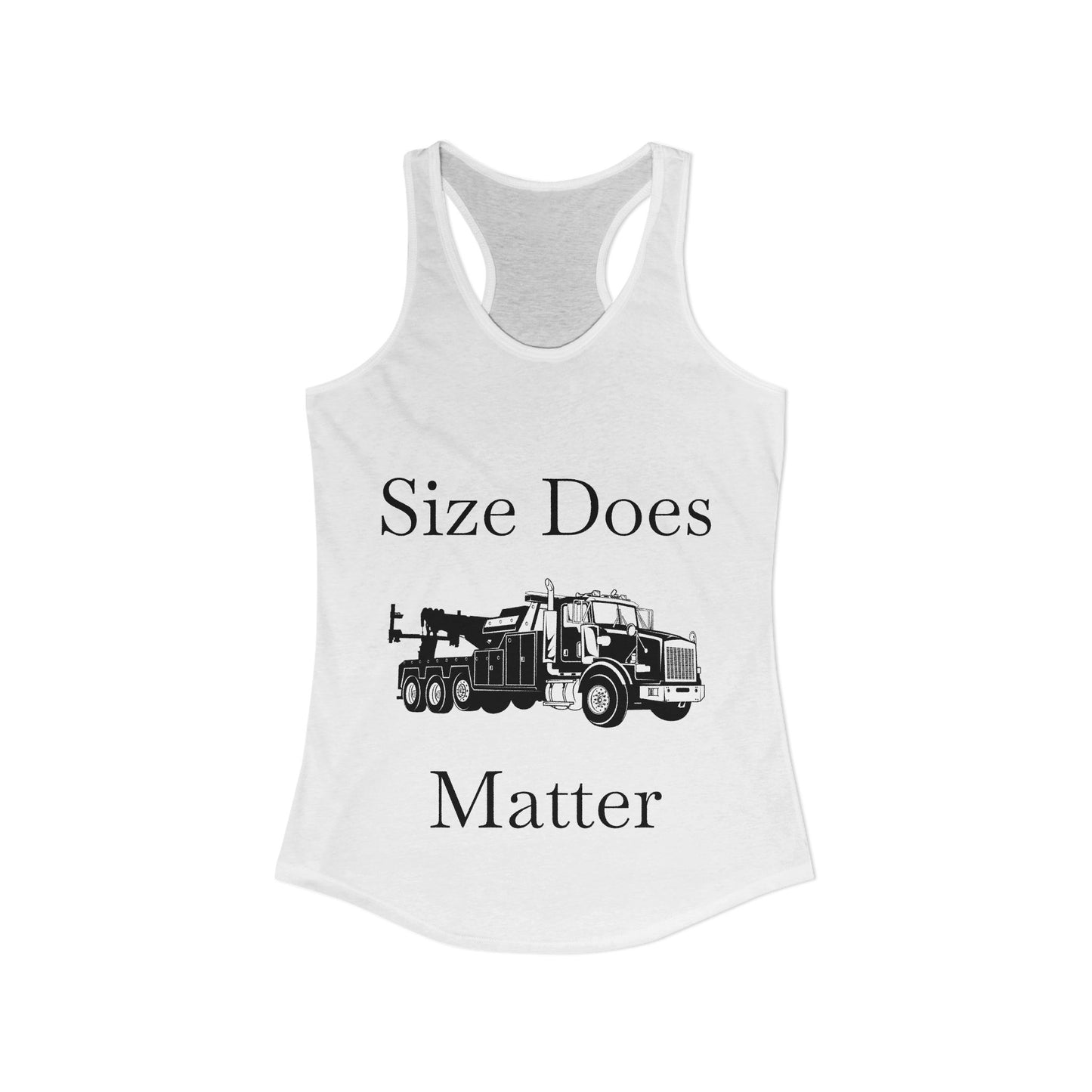 Size Does Matter Women's Racerback Tank