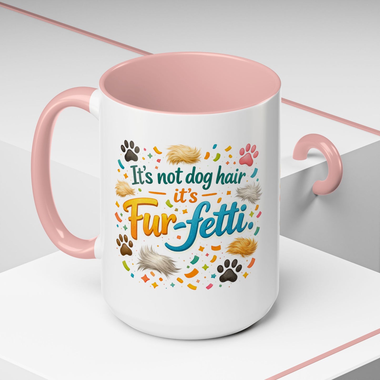 Fur-Fetti Dog 2-Tone Coffee Mug