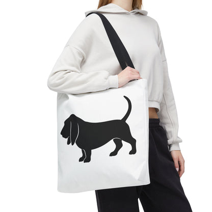 Basset Silhouette Tote Bag