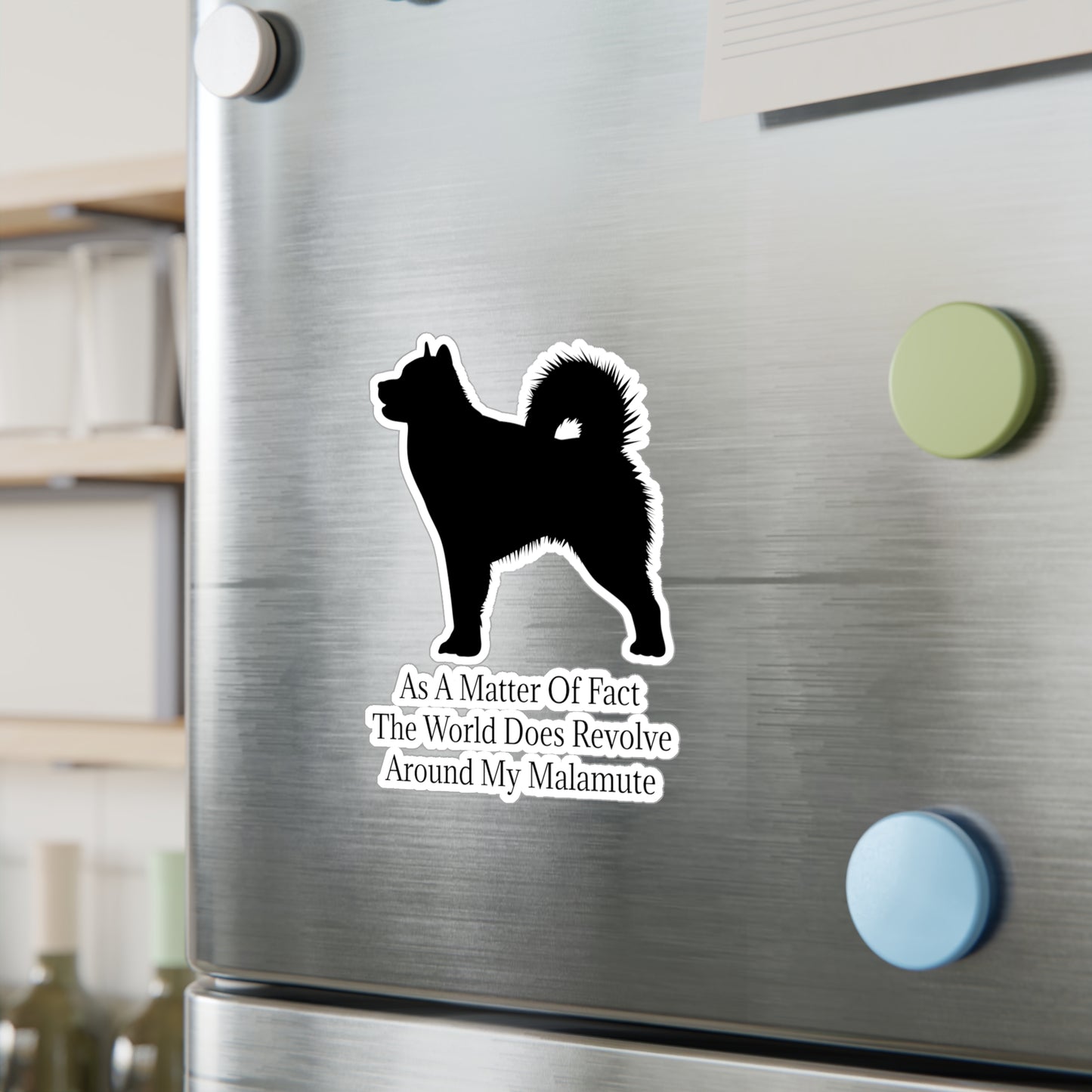 Matter Of Fact Malamute Vinyl Decal
