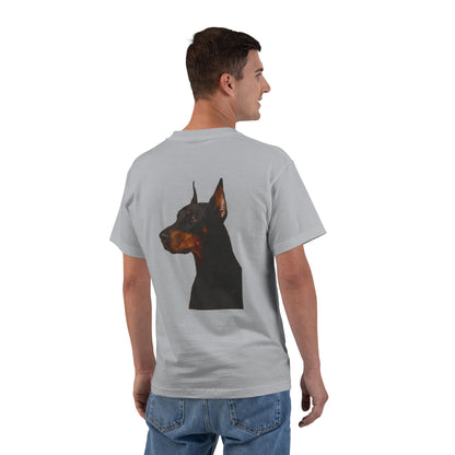 Doberman Head Men's Short-Sleeve Crewneck Tee