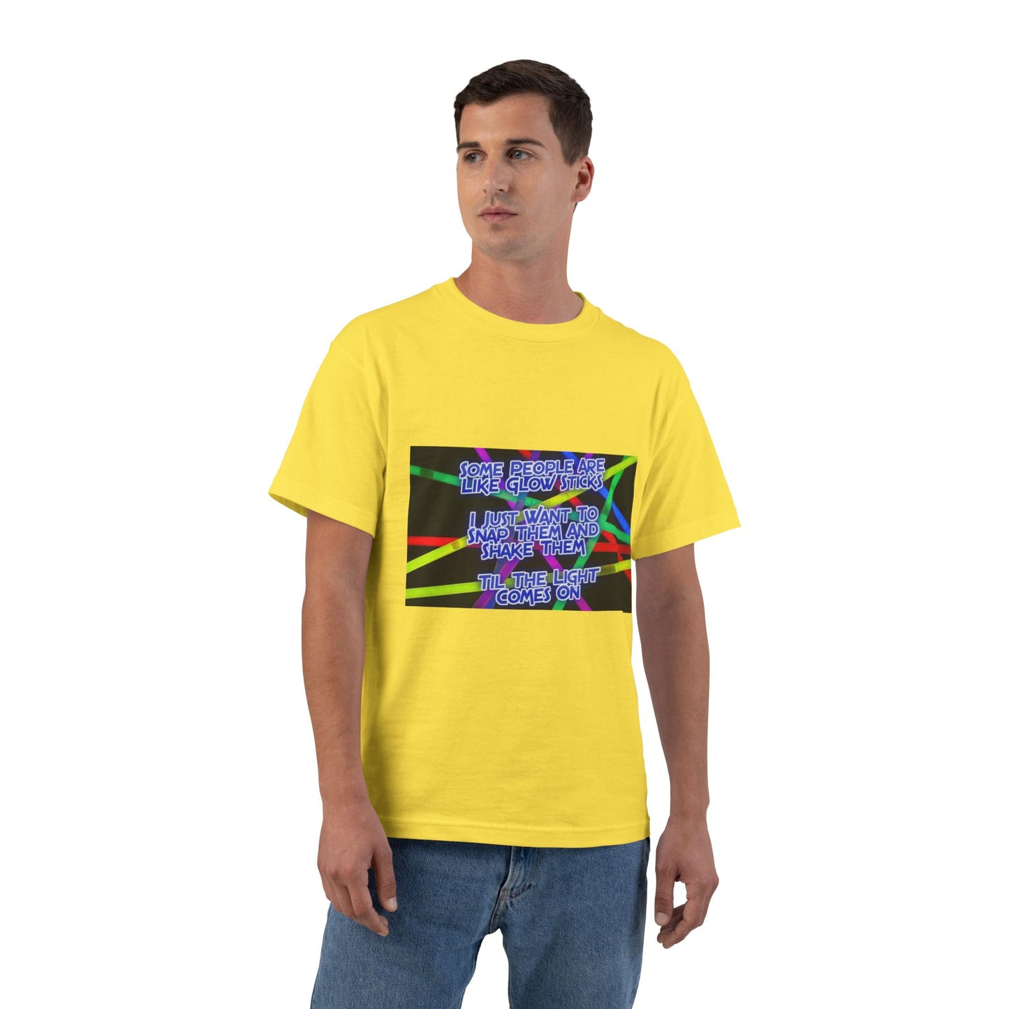 Glow Sticks Men's Short-Sleeve Crewneck Tee