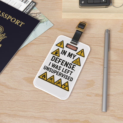 Unsupervised Leather Strap Luggage Tag