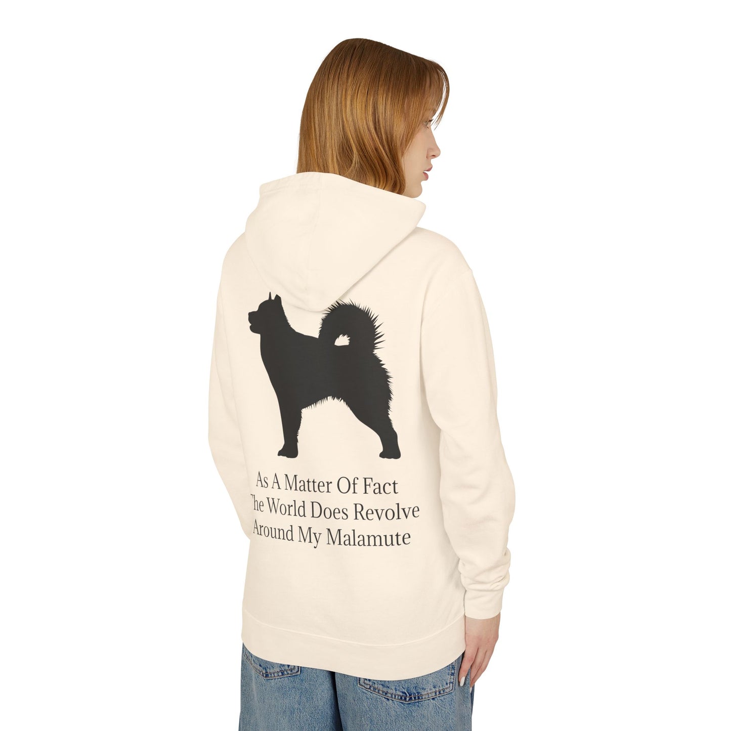 Matter Of Fact Malamute Unisex Lightweight Hoodie