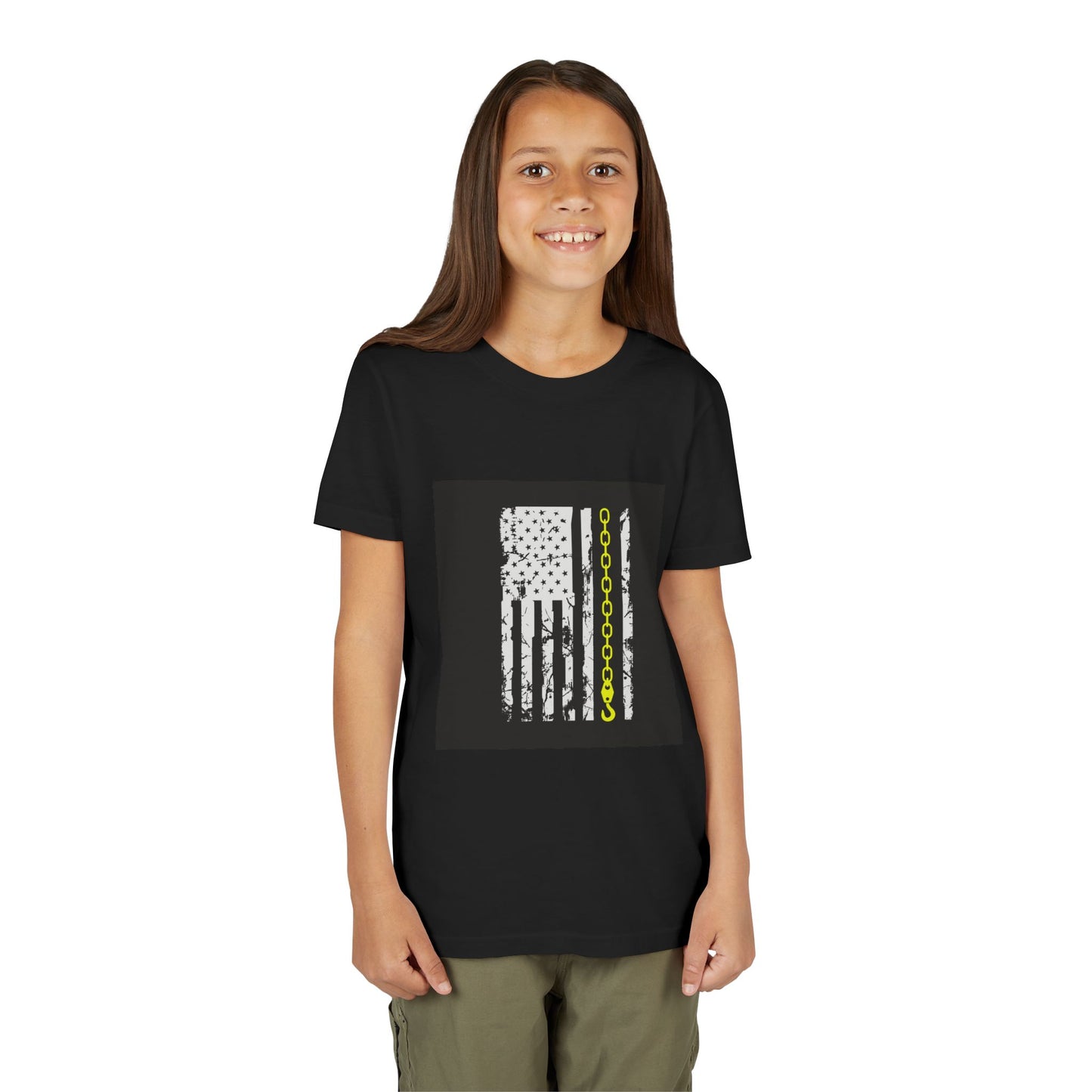 Thin Yellow Line Youth Unisex Short Sleeve Crewneck Tee