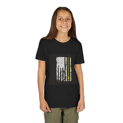 Thin Yellow Line Youth Unisex Short Sleeve Crewneck Tee