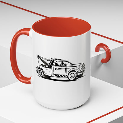 Wheel Lift Tow Truck 2-Tone Coffee Mug