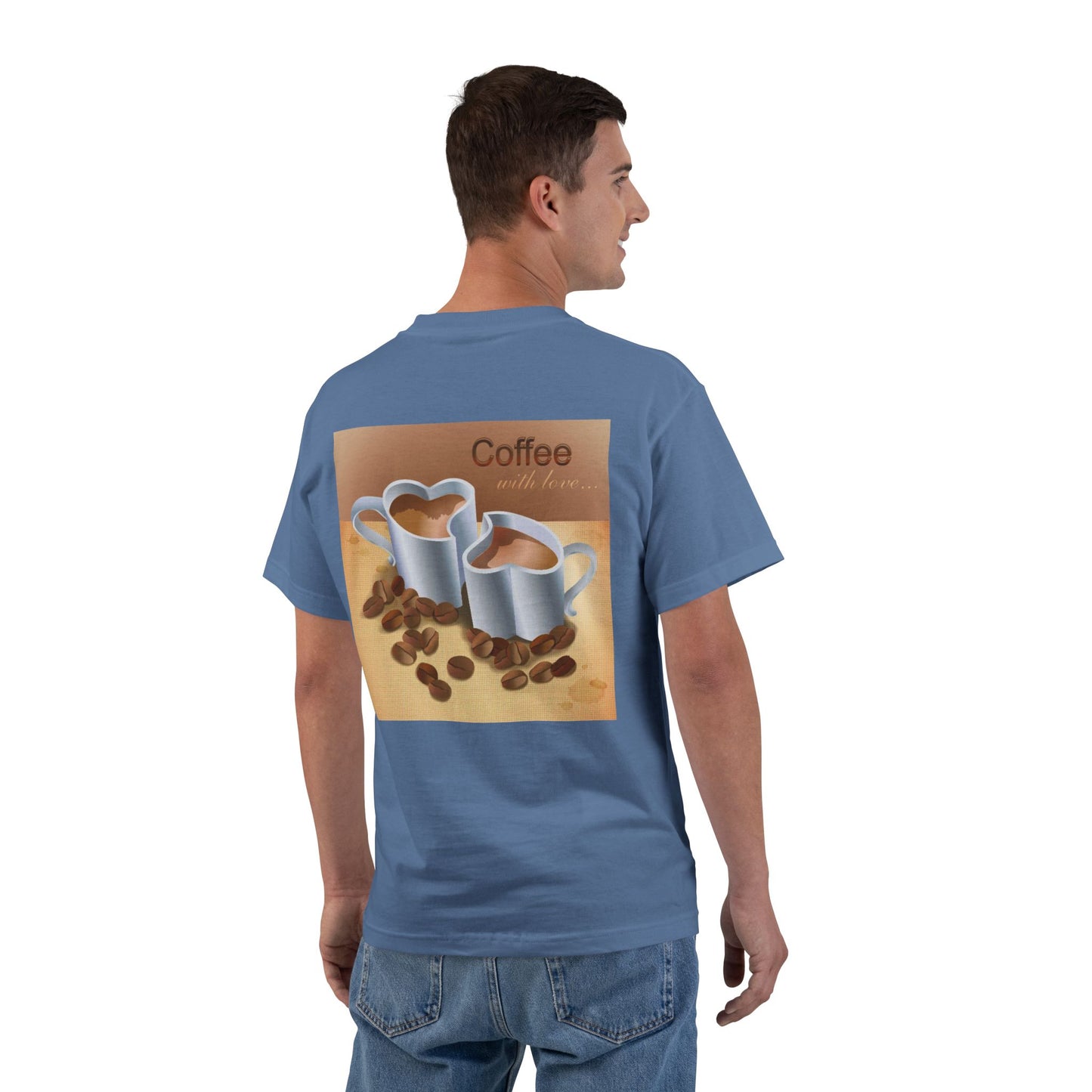 Coffee With Love Men's Short-Sleeve Crewneck Tee