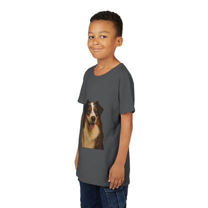 Aussie Head Youth Unisex Short Sleeve Crewneck Tee