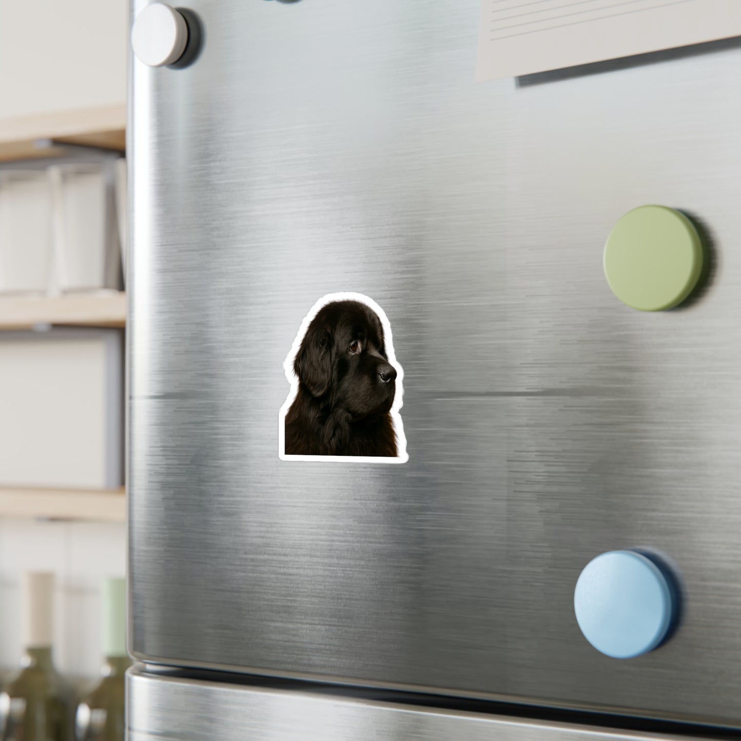 Newfie Head Vinyl Decal