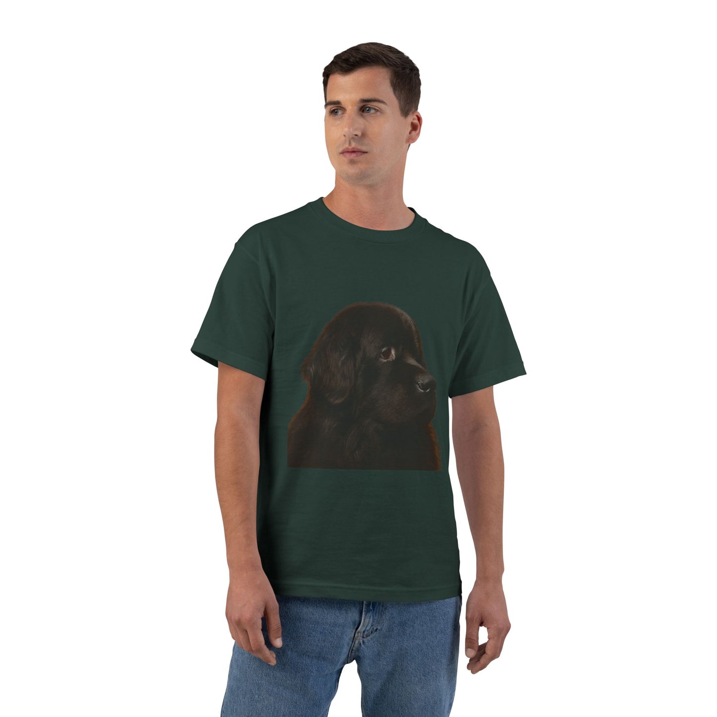 Newfie Head Men's Short-Sleeve Crewneck Tee