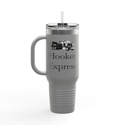 H**ker Express Heavy Tow Truck Insulated Travel Mug