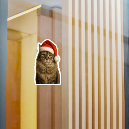Santa Paws Cat Vinyl Decal
