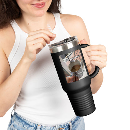 National Coffee Day Insulated Travel Mug
