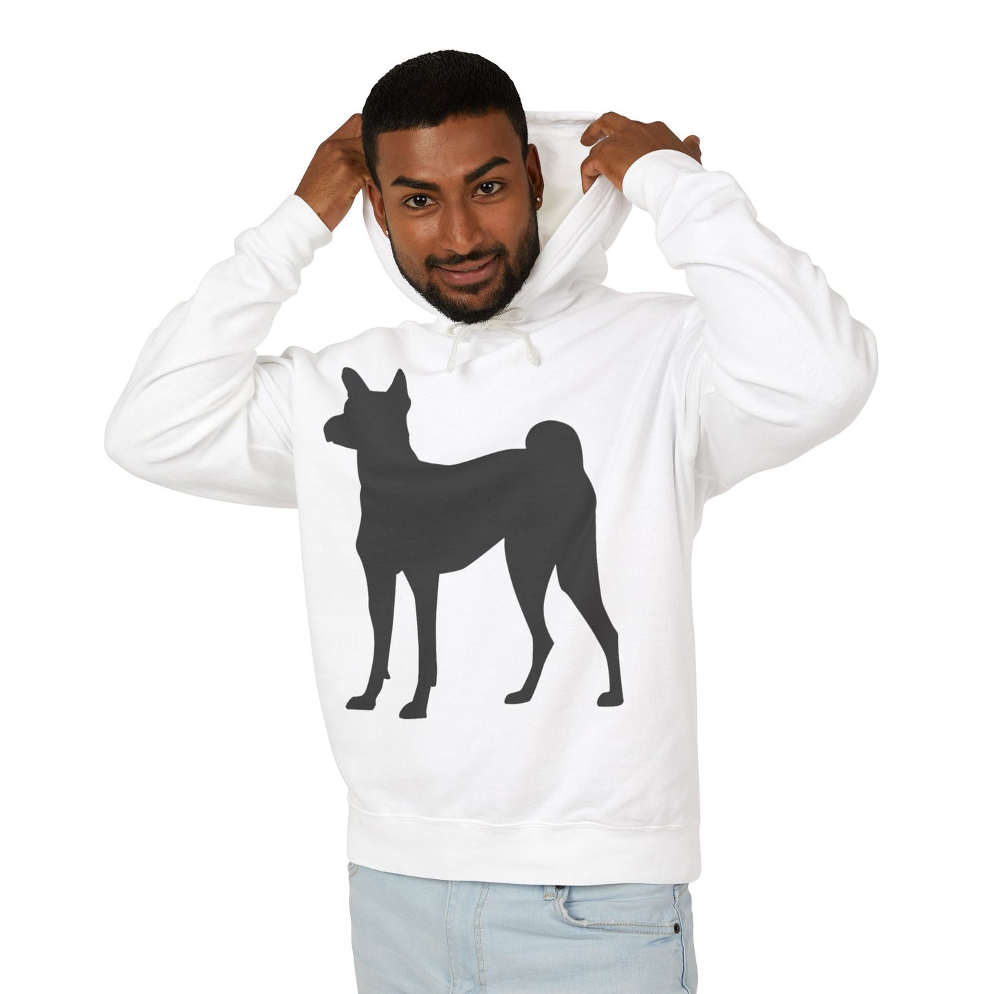 Basenji Silhouette Unisex Lightweight Hoodie