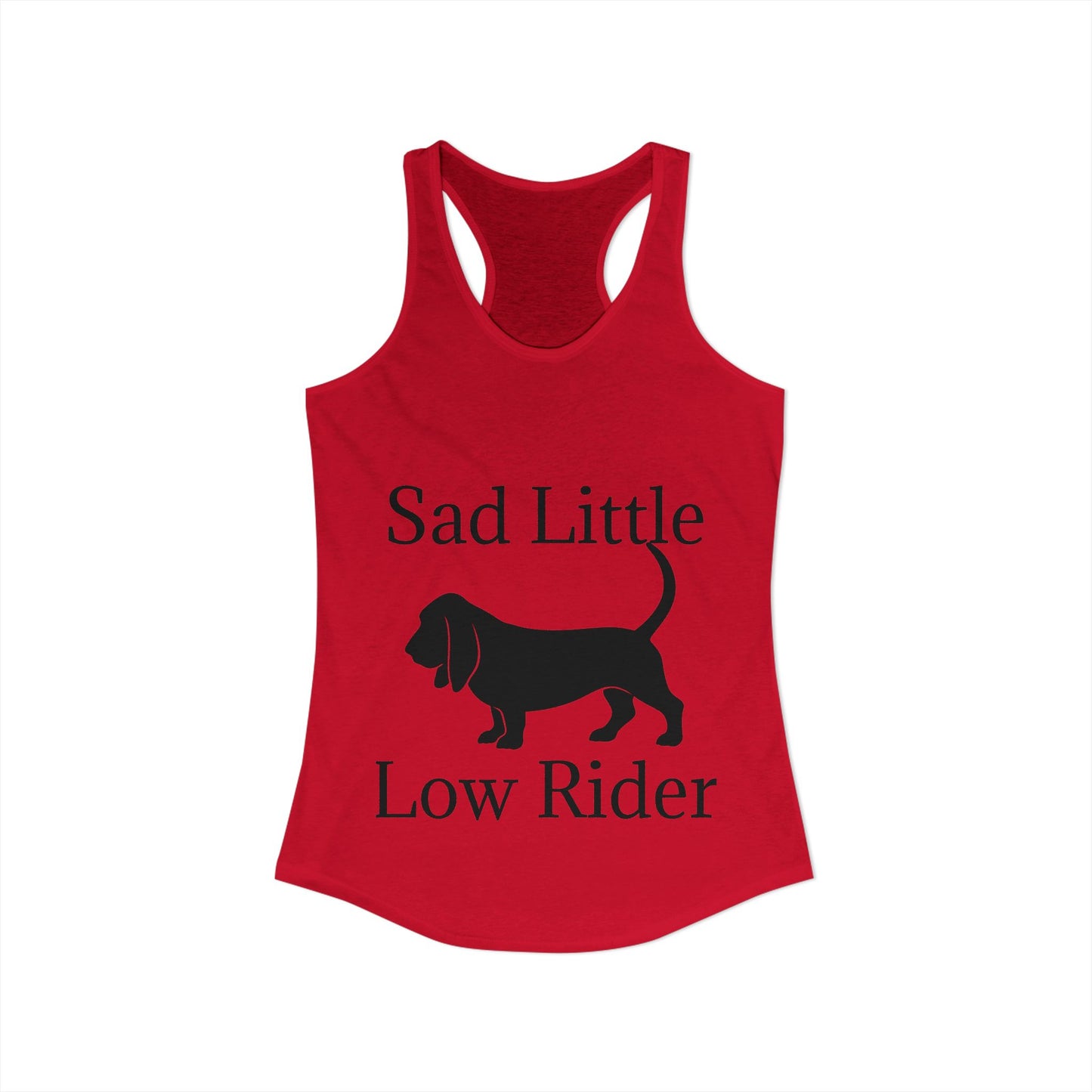 Sad Little Low Rider Women's Racerback Tank
