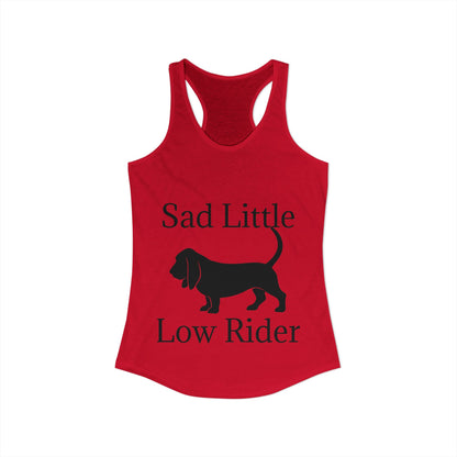 Sad Little Low Rider Women's Racerback Tank