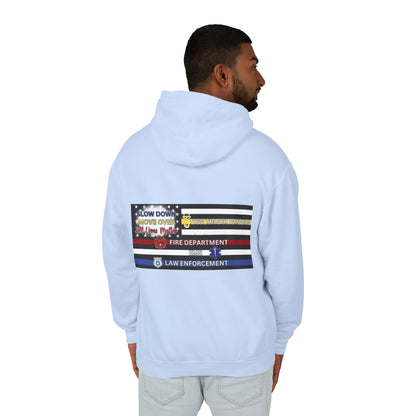 Slow Down Move Over Flag Unisex Lightweight Hoodie