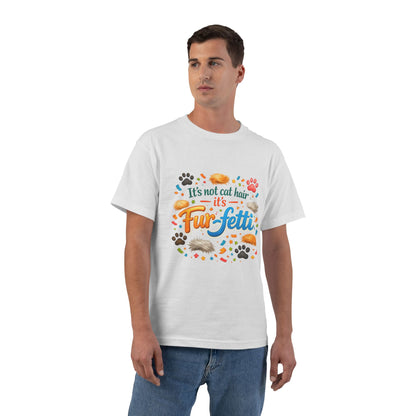 Fur-Fetti Cat Men's Short-Sleeve Crewneck Tee