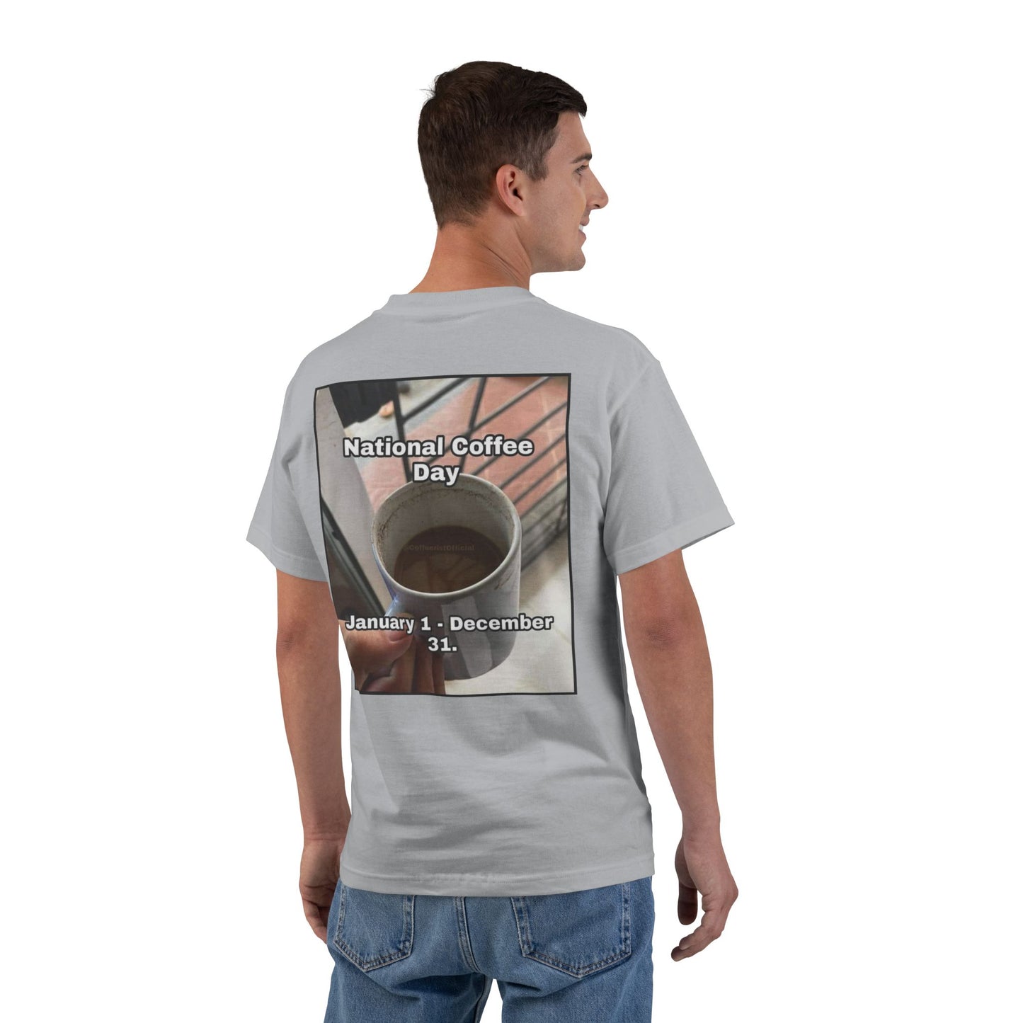 National Coffee Day Men's Short-Sleeve Crewneck Tee